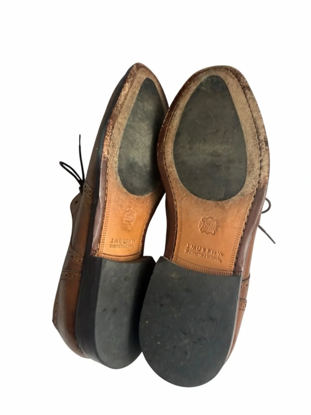 Johnston & Murphy Men’s Brown Leather Wing Tip Dress Shoes size 12